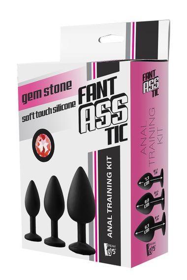 Набір анальних пробок Dream Toys Fantasstic Red Stone Sex Aura | Зображення 1