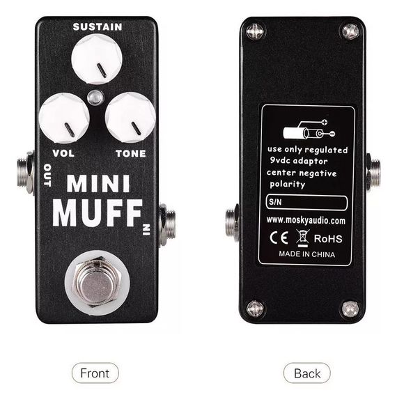 Гитарная педаль эффектов фуз Mosky mini Muff fuzz для электрогитары | Зображення 4