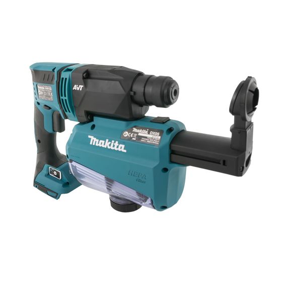 Перфоратор аккумуляторный с системой пылеудаления Makita DHR182ZWJ (LXT, 1.7 Дж, SDS-PLUS, DX05, без аккумуляторов и зарядного устройства) | Зображення 2