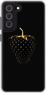 Чохол на Samsung Galaxy S21 FE Чорна полуниця "3585pc-2302-24368"