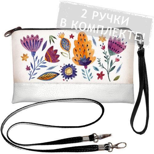 Клатч через плече 25x15 см (KL_GL_FFL016_WH)