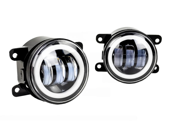 Комплект протитуманних LED фар AllLight FB-411 D=90мм DRL+поворот (Renault, Citroen, Ford, Mitsubishi, Peugeot, Subaru) | Зображення 1
