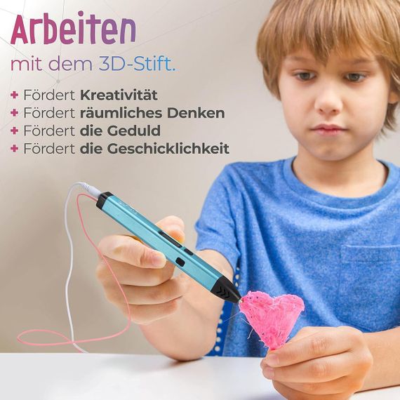 Преміум 3D ручка Filapen з філаментами, кейсом, шаблони, набір для 3D малювання для дітей і дорослих, PCL, USB-C | Зображення 3