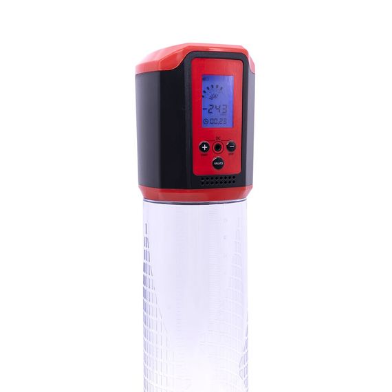 Автоматична вакуумна помпа Men Powerup Passion Pump Red, LED-табло, перезаряджувана, 8 режимів | Зображення 3