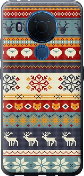 Чехол на Nokia 5.4 Рождественский орнамент "3303u-2279-17620"