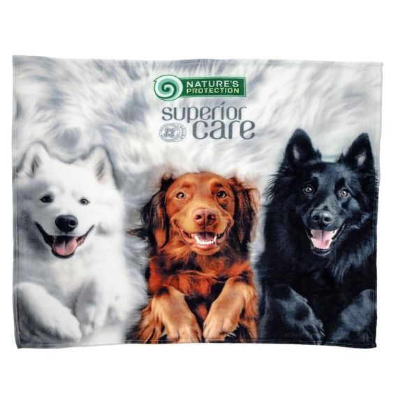 Плед для тварин з малюнком "цуценята" Nature's Protection Superior Care, 152 см х 127 см