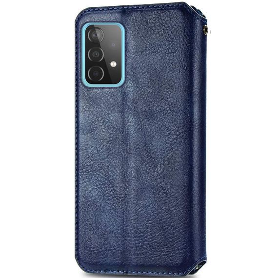 Кожаный чехол книжка GETMAN Cubic (PU) для Samsung Galaxy A73 5G Штучна шкіра, Слот для візитки, Синій | Зображення 1