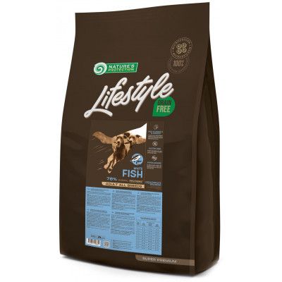 Сухой корм для собак Nature's Protection Lifestyle Grain Free White Fish Adult All Breeds 10 кг (NPLS45685)