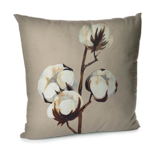 Подушка диванная с бархата Хлопок 45x45 см (45BP_23M027)