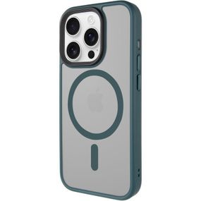 TPU+PC чехол Metal Buttons with MagSafe для Apple iPhone 15 Pro Max (6.7") Зеленый