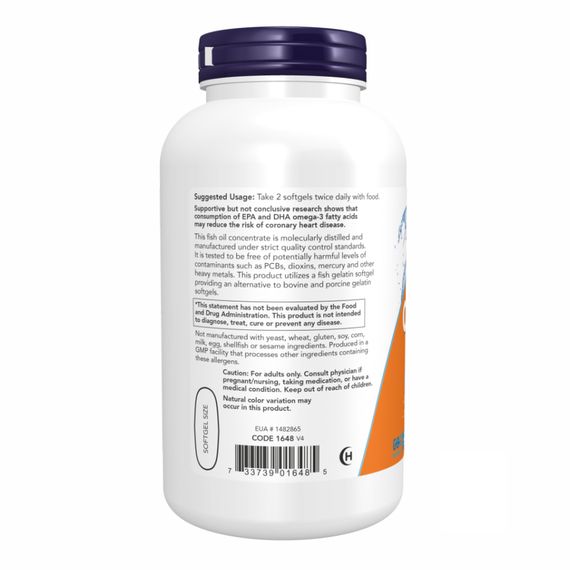 Omega-3 FO 1000mg 180/120 Fish Gelatin - 200 sgels | Зображення 2