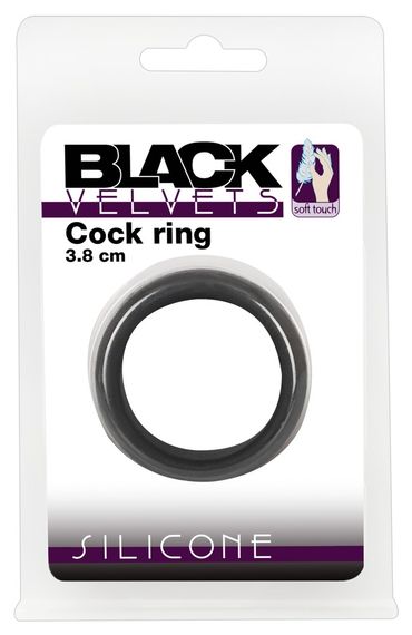 Ерекційне кільце - Black Velvets Cock Ring, 3.8 см | Зображення 5