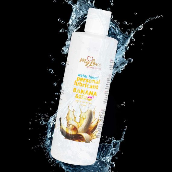 2в1 лубрикант та масажний гель - MyLove Aroma Series Intim&Massage Banana, 300 мл Sex Aura | Зображення 3