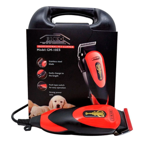Машинка для стрижки животных GEEMY 8 в 1 GM-1023, 4 насадки, 2 щетки