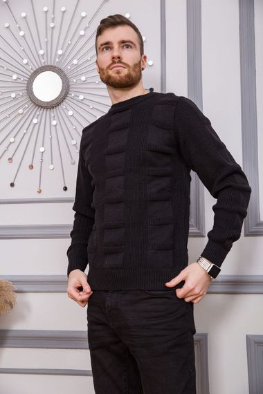 Светр чоловічий, колір чорний, 161R772 | Зображення 2