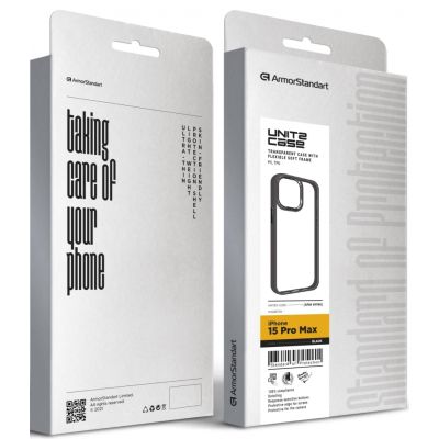Чехол для мобильного телефона Armorstandart UNIT2 Apple iPhone 15 Pro Max Black (ARM69986) | Зображення 4
