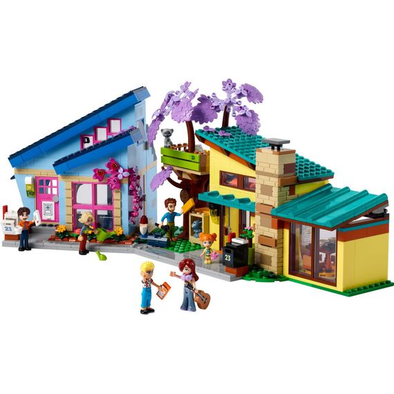 Конструктор LEGO Friends Родинні будинки Оллі й Пейслі 1126 деталей (42620) | Зображення 1