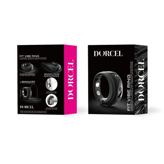 Ерекційне віброкільце Dorcel Fit Vibe Ring, регульований діаметр 4–5,7 см, 10 режимів Sex Aura | Зображення 6
