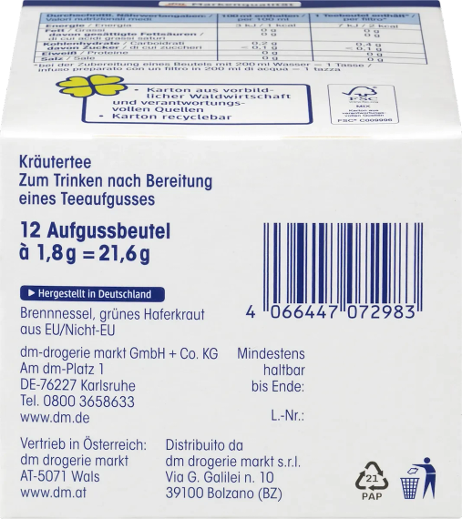 Щелочной травяной чай Mivolis – для детоксикации, очищения организма и поддержания кислотно-щелочного баланса | Зображення 3