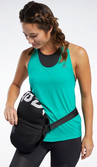 Спортивная сетчатая сумка-рюкзак, котомка 17L Reebok черный | Зображення 5