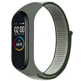 Ремінець Nylon New для Xiaomi Mi Band 3/4/5/6/7 Dark Olive / Green