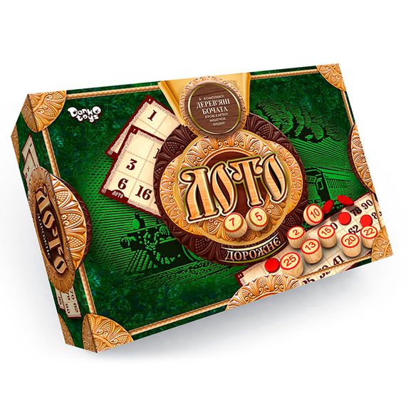 Настільна гра "Лото Дорожнє" бочата DTG51U Danko Toys, в коробці (4823102801759)