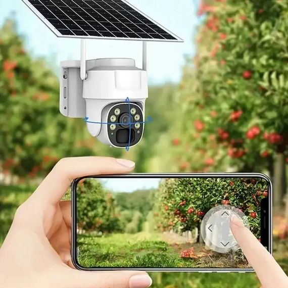 Вулична WiFi камера з сонячною панеллю PTZ, 5Мп, HD, XPRO Y009 (234570849_1915) | Зображення 3