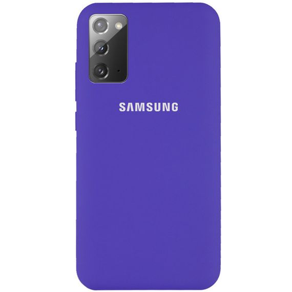 Чохол Silicone Cover Full Protective (AA) для Samsung Galaxy Note 20, Фіолетовий
