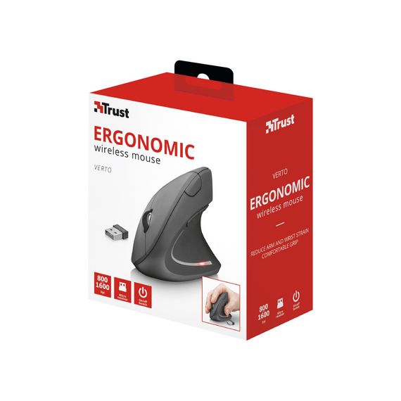 Мишка Trust Verto Wireless Ergonomic Black (22879) | Зображення 5