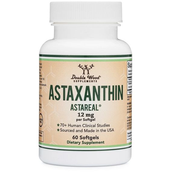 Астаксантін Double Wood Astaxanthin 12 mg 60 Softgels