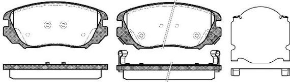 Колодки передні гальмівні Insignia/Insignia/Malibu/9-5 08-17, WOKING (P1285302) | Зображення 6