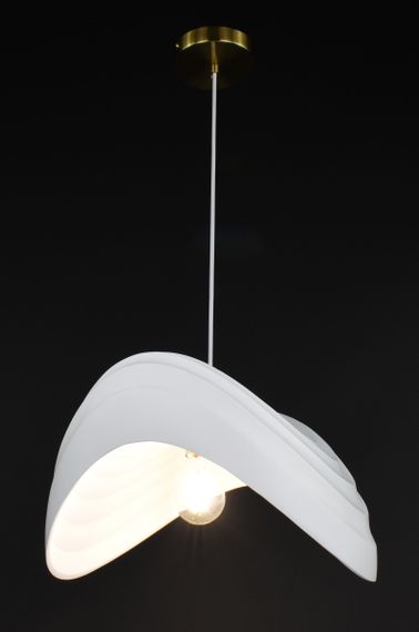 Люстра підвісна на 1 лампочку 27850 Латунь 30-150х35х38 см. | Зображення 5