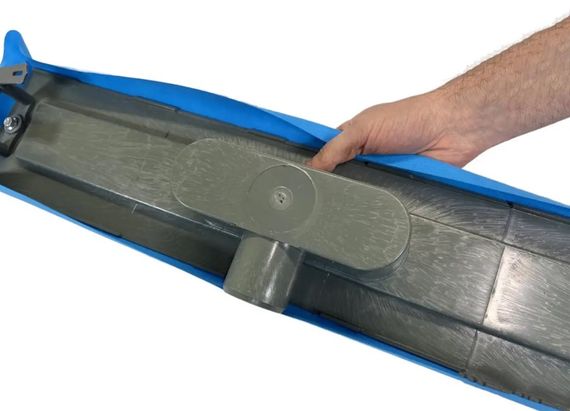 Душевой канал с горизонтальным фланцем Maxiflow Standart Line 60 см решетка Дождь 4022.TY050K.060.1 | Зображення 2