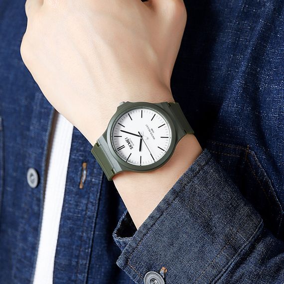 Чоловічий годинник Skmei 2108AG Army Green | Зображення 3
