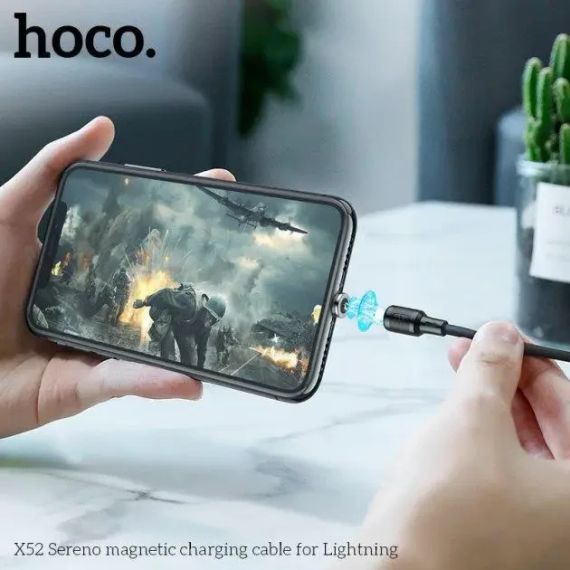 Кабель HOCO X52 iPhone5 Sereno magnetic 1м МАГНИТНЫЙ 2.4A | Зображення 5