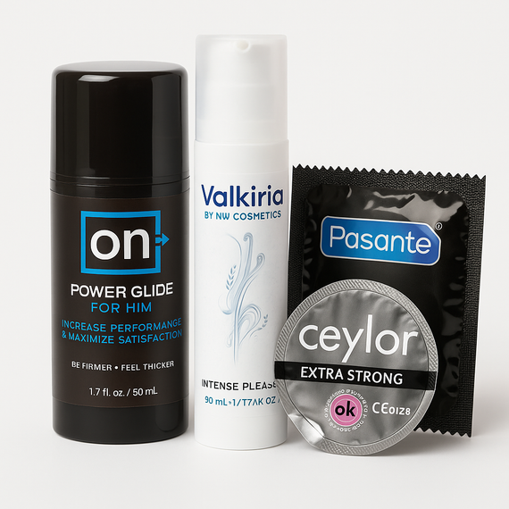 COMBO набір - Extra Strong (Sensuva + VALKIRIA + Ceylor + PASANTE) XL