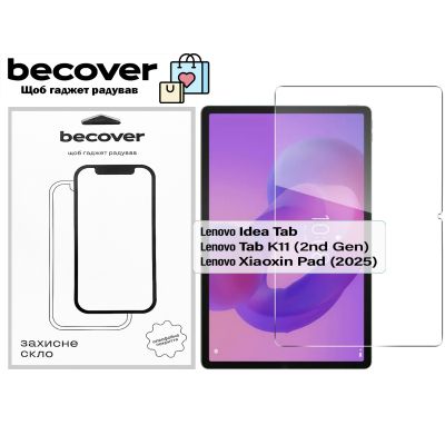 Стекло защитное BeCover Lenovo Idea Tab/K11 (2nd Gen) TB336/Xiaoxin Pad (2025) 11&quot; (713678)