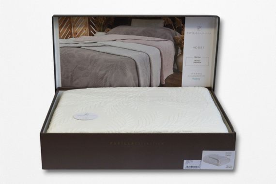 Махрове покривало Pupilla 220 х 240 см Rossi Krem