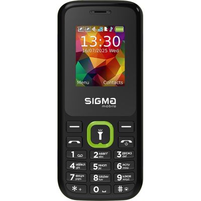 Мобильный телефон Sigma X-style 171 MINI Track Black-Green (4827798813720) | Зображення 1