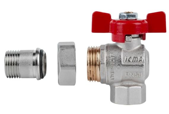 Кран кульовий Icma FAR. ROSSA 1/2" кутовий №361 (87361AD11) | Зображення 2