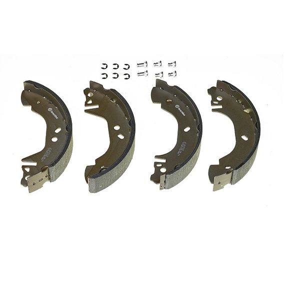 Тормозные колодки Bosch барабанные задние Mitsubishi L200 KB 2006 0986487758 | Зображення 1