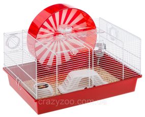 Клітка для гризунів Ferplast Coney Island червона 50x35x25 57003070