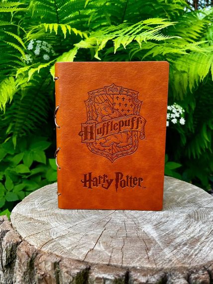 Блокнот Harry Potter — факультетський щоденник із екошкіри (Грифіндор / Слизерин / Рейвенклов / Гафелпаф)