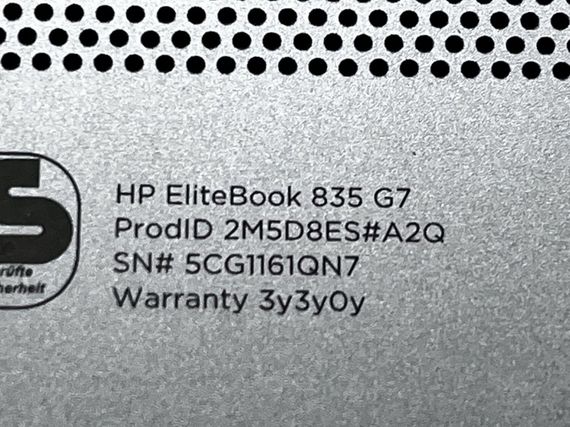 Ультрабук Б-класс HP EliteBook 835 G7 / 13.3" (1920x1080) TN / AMD Ryzen 5 PRO 4650U (6 (12) ядер по 2.1 - 4.0 GHz) / 4 GB DDR4 / 120 GB SSD / AMD Radeon RX Vega 6 Graphics / WebCam б/у | Зображення 7