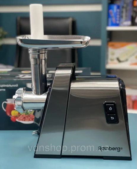 Електром'ясорубка Rainberg RB 2271 3000Вт Електрична м'ясорубка з насадками для ковбаси