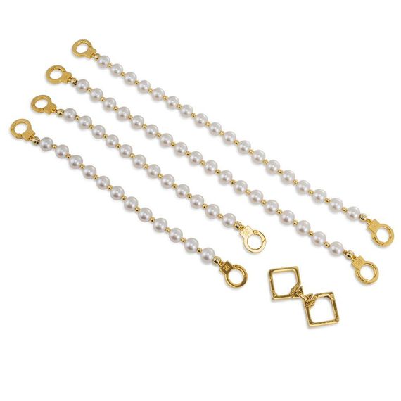 Перлинні наручники та поні LOCKINK Pearl Handcuffs&ARklecuffs Sex Aura | Зображення 5