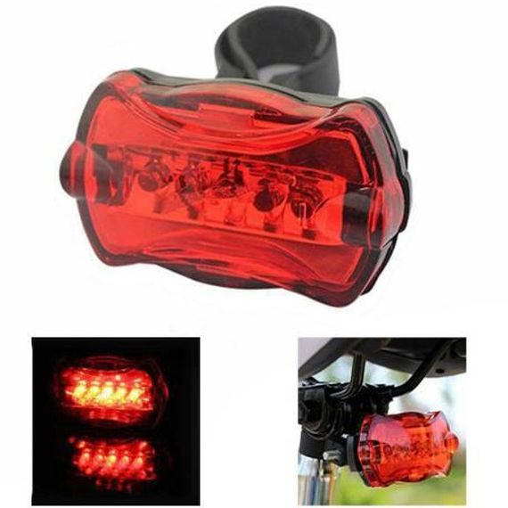 Велофонарь STOP 198-5LED на батарейках 2xAAA XV-70