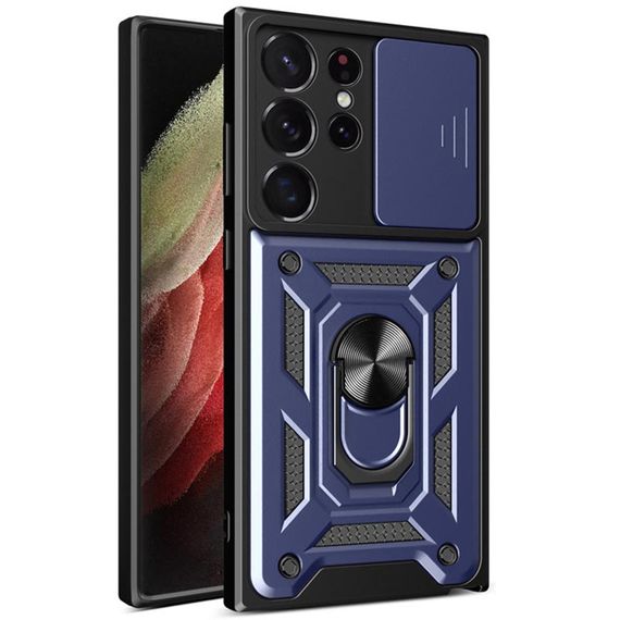 Чохол Ummi Camshield Serge Ring для Samsung Galaxy S26 Ultra Синій / Navy