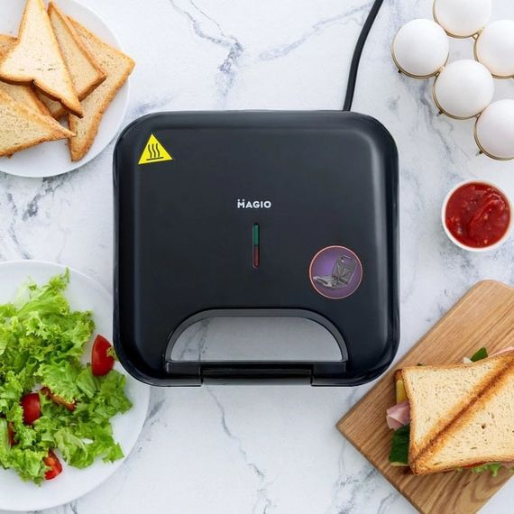Бутербродниця Magio MG-368, електрична сендвічниця, бутербродниця електрична | Зображення 5