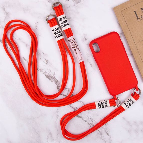 Чехол TPU two straps California для Apple iPhone XR (6.1") Силікон, Червоний | Зображення 5